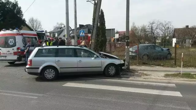 Do zdarzenia doszło na skrzyżowaniu ulic Zwoleńskiej i Wspólnej w Pionkach.