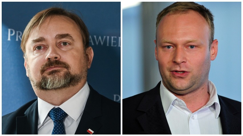 Paweł Szrot (z lewej) został posłem, więc odchodzi z funkcji...