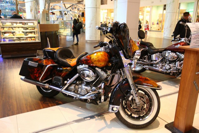 W weekend można było w Galaxy w Szczecinie oglądać niezwykłe motocykle Harley-Davidson.