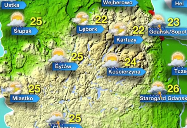Prognoza pogody dla Pomorza na poniedziałek, 10 lipca 2017