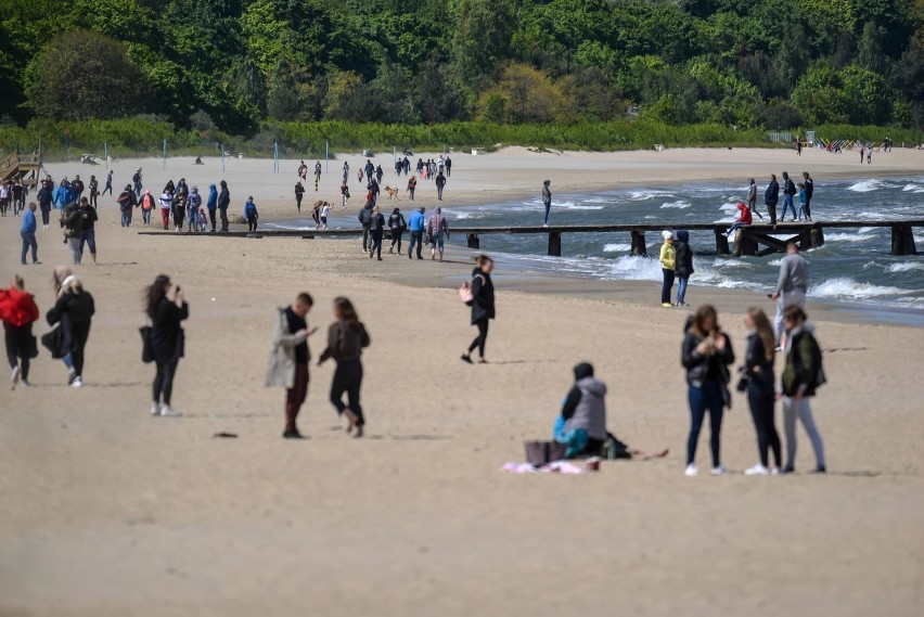 Plażą od Gdańska do Sopotu