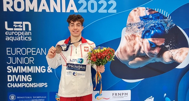 Michał Piela zdobył brązowy medal mistrzostw Europy juniorów na 200 metrów stylem zmiennym w Bukareszci