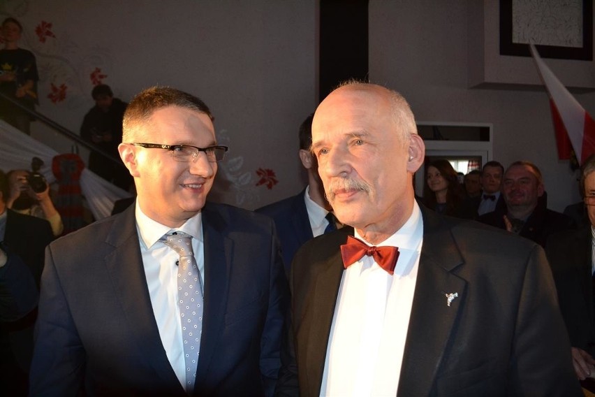 Janusz Korwin-Mikke w Kamyku w powiecie kłobuckim