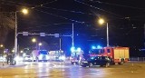 Wypadek dwóch aut na moście Osobowickim. Są ranni