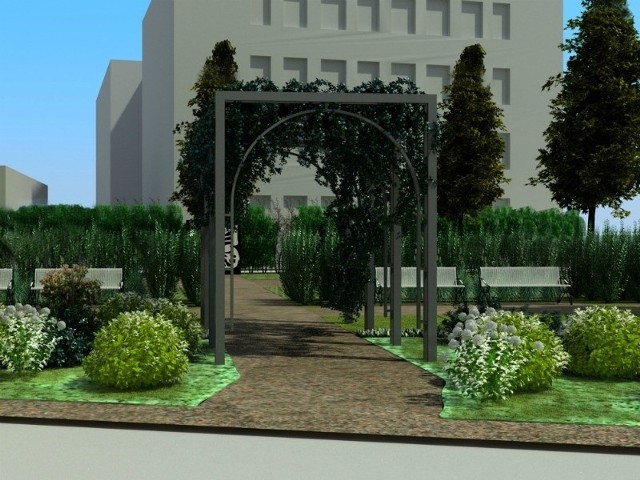 Tak będzie wyglądał ogród na Placu Farnym.