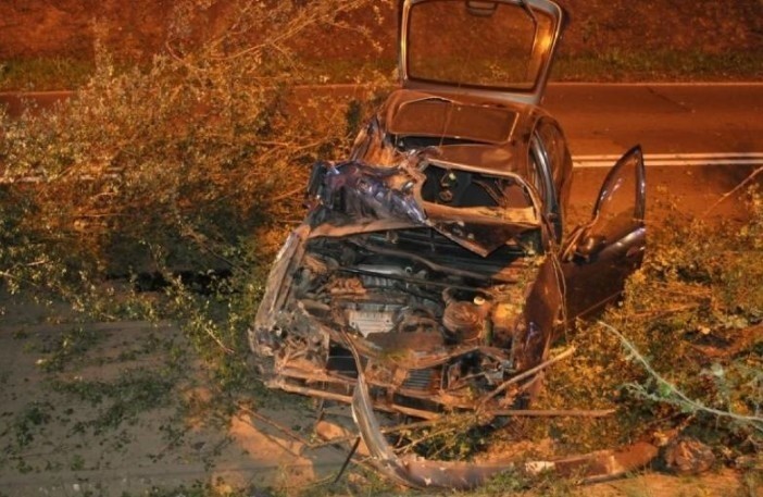 Wjechał autem w drzewo i uciekł. Szuka go policja