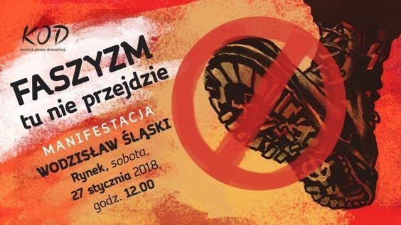Wodzisław Śląski przeciwko faszyzmowi. W sobotę manifestacja