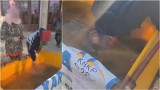 Ledwo żywe karpie na stoisku pod dworcem Świebodzkim we Wrocławiu. Handlarz dmuchał w wodę, żeby ją "napowietrzyć" | FILM