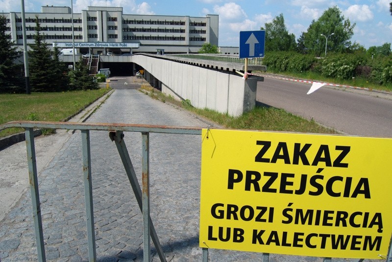 Wjazd do izby przyjęć szpitala został zablokowany.