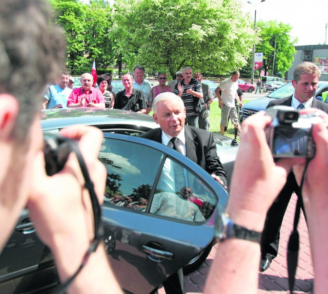 Jarosław Kaczyński na Śląsku bardzo dobrze się czuje i jest witany przez tłumy sympatyków