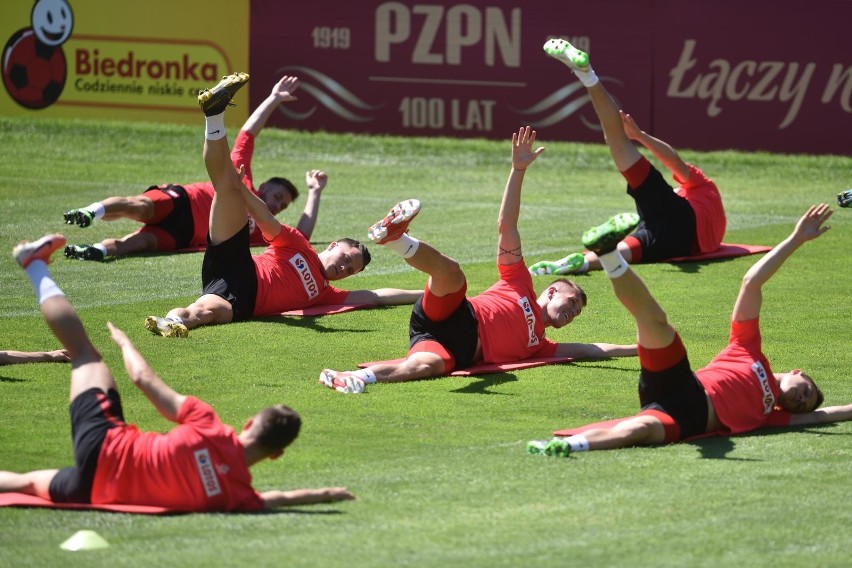 Reprezentacja Polski - trening przed meczem z Macedonią