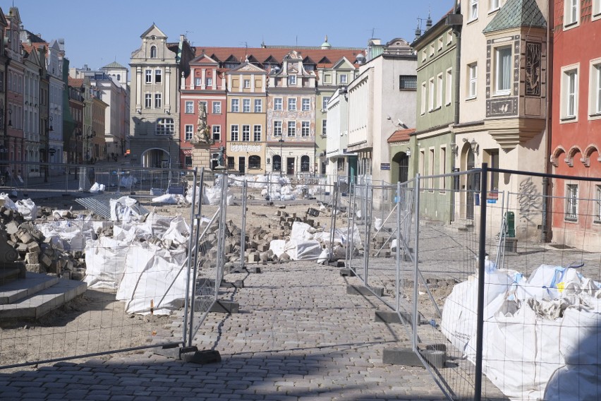 Przebudowa Starego Rynku w Poznaniu rozpoczęła się pod...