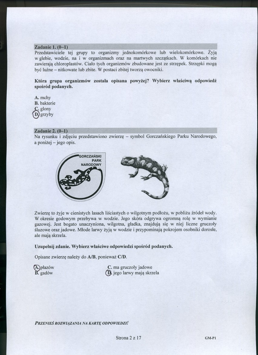 EGZAMIN GIMNAZJALNY 2016: łatwa MATEMATYKA i trudna PRZYRODA...