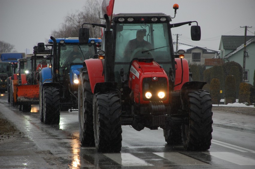 Protest rolników nie ominął Jasła. Nie chcą "Zielonego Ładu" i niekontrolowanego napływu produktów rolnych z Ukrainy [ZDJĘCIA]