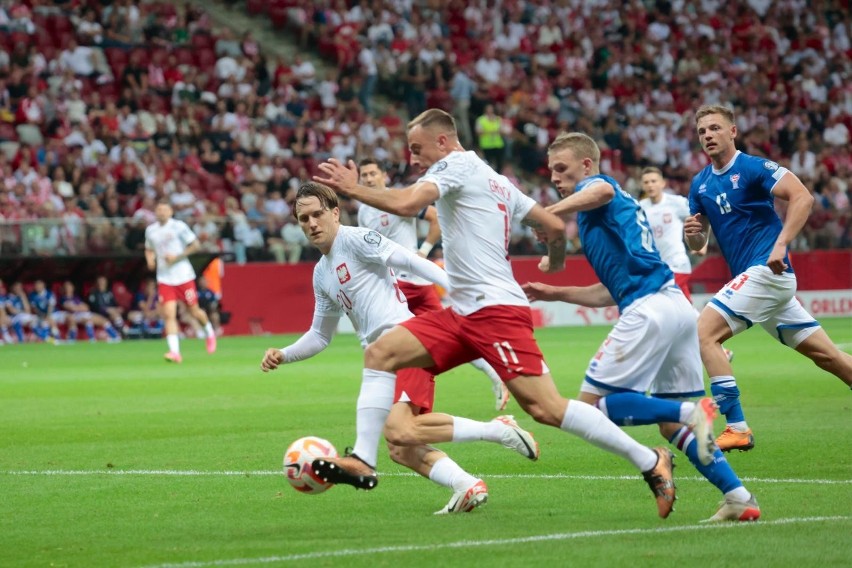 Kamil Grosicki podczas meczu Polska - Wyspy Owcze