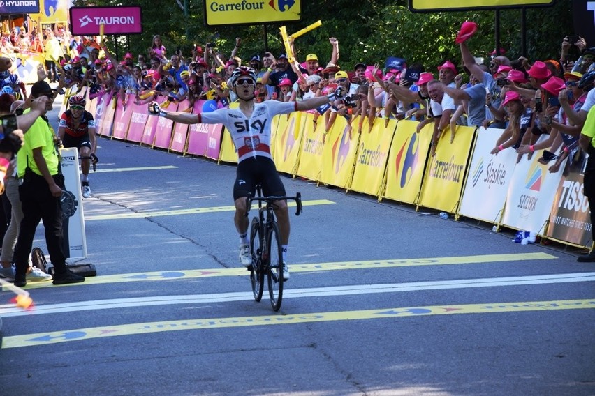 Tour de Pologne 2018: Michał Kwiatkowski wygrał etap z Jaworzna do Szczyrku. Polak nowym liderem Tour de Pologne [ZDJĘCIA]