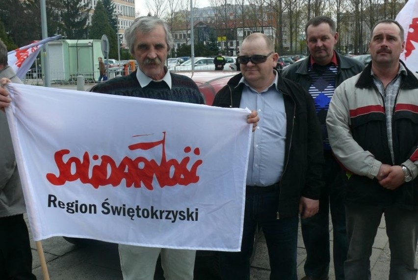 Protest związkowców z Trzuskawicy