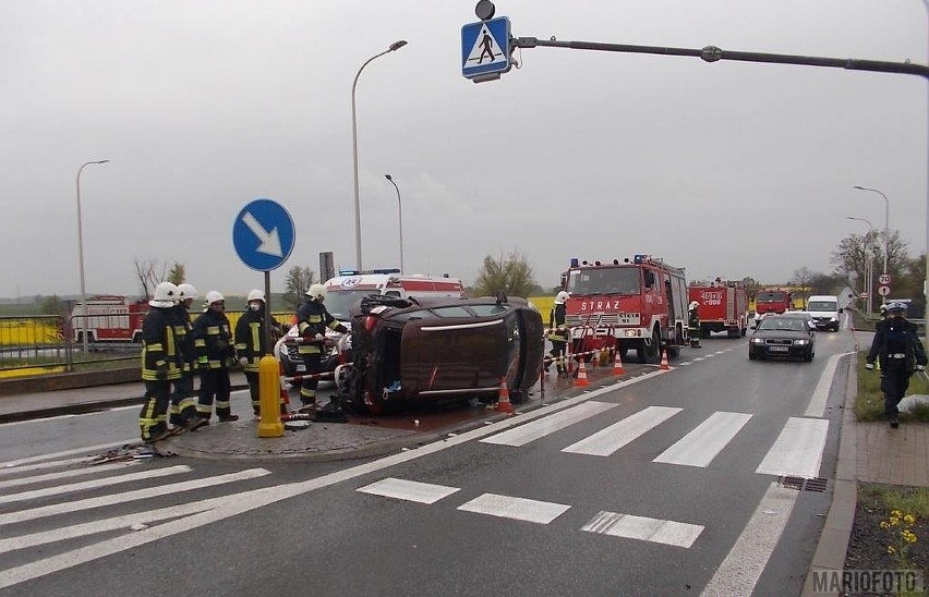 Wypadek w Pakosławicach.