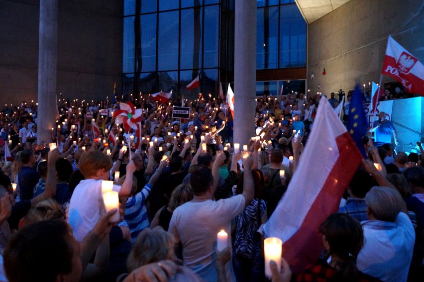Łańcuch Światła: sobotni protest przed Sądem Okręgowym w...