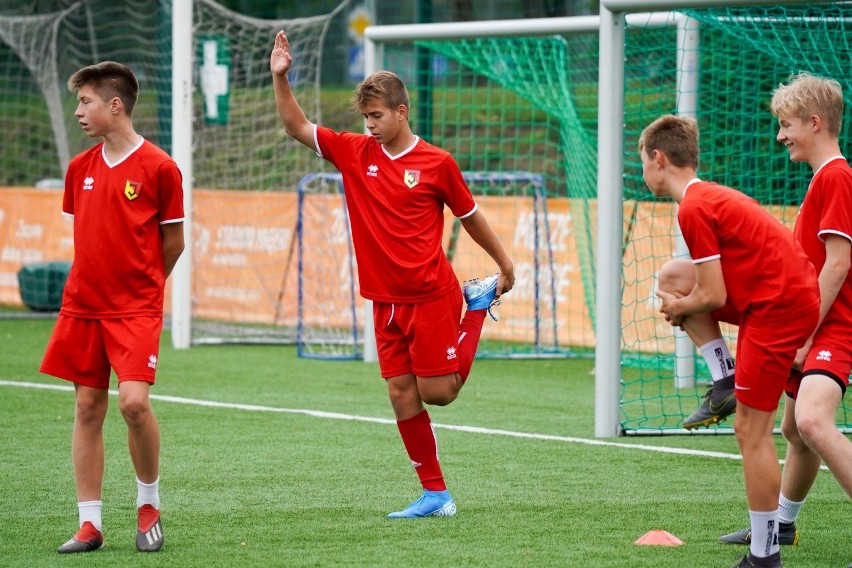 Trening Jagiellonii z rocznika 2005 prowadzonej przez...