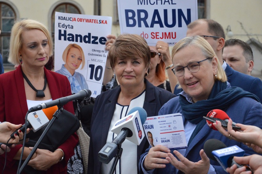 Europosłanka Róża Thun apelowała w Ostrowcu o udział w wyborach. "Każdy głos jest ważny" [ZDJĘCIA]
