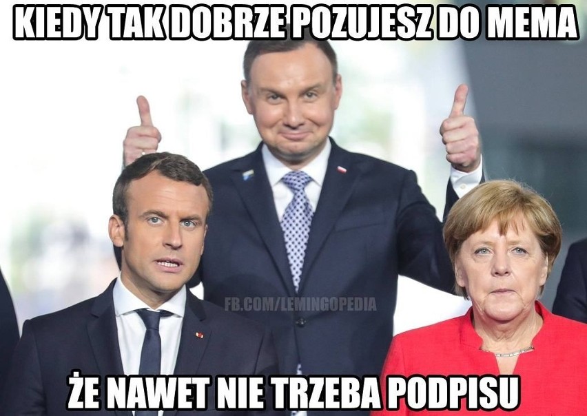 Memy z prezydentem Andrzejem Dudą...
