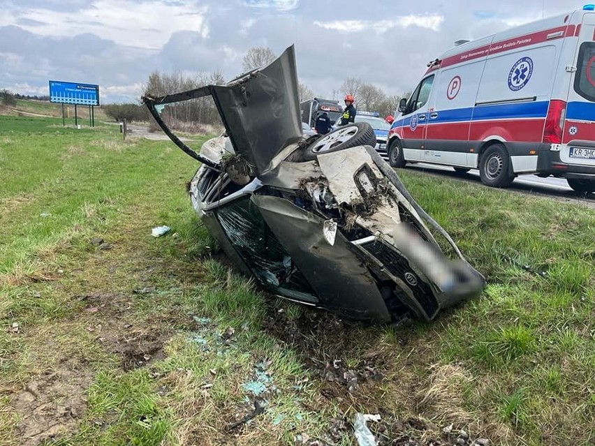 Wypadek w Czajowicach na drodze krajowej nr 94