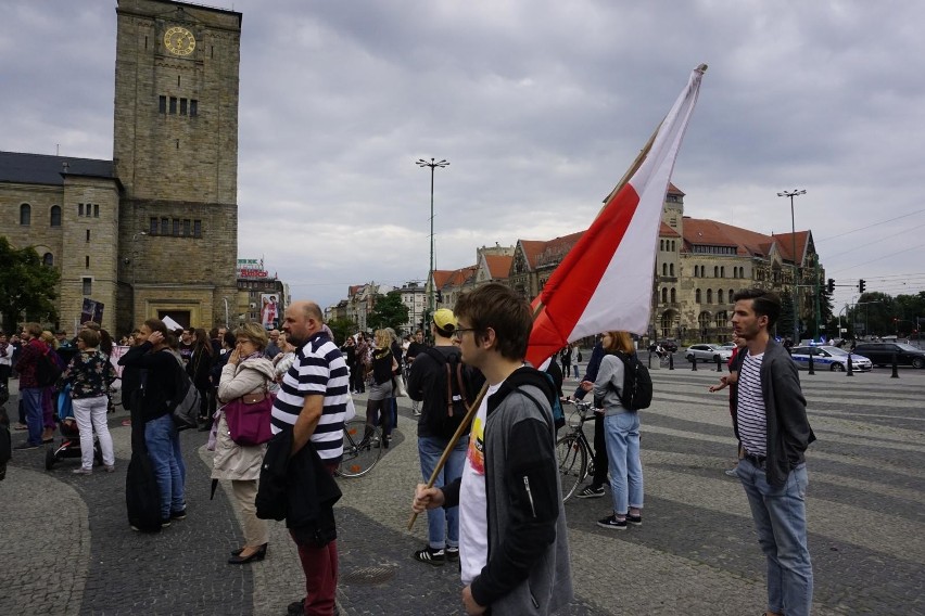Protest studentów w Poznaniu - rektorat UAM (13.06.2018)