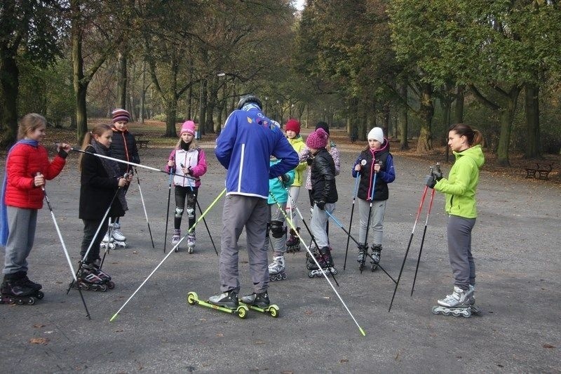 Zajęcia na nartach biegowych