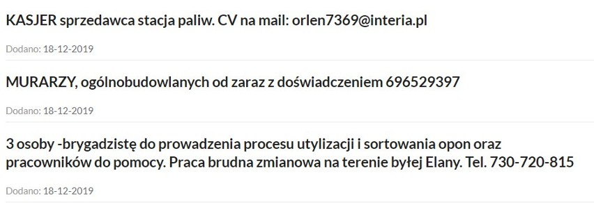 Jest praca w Toruniu! Zobacz najnowsze ogłoszenia ze strony...