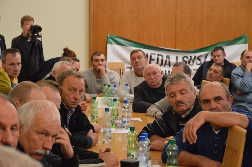 Brzescy rolnicy protestowali w Opolskim Urzędzie Wojewódzkim