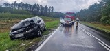 Wypadek na DK11 między Klisznem a Mostowem. Zderzenie trzech aut [ZDJĘCIA]