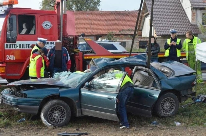 Tragiczny wypadek za Lubinem.