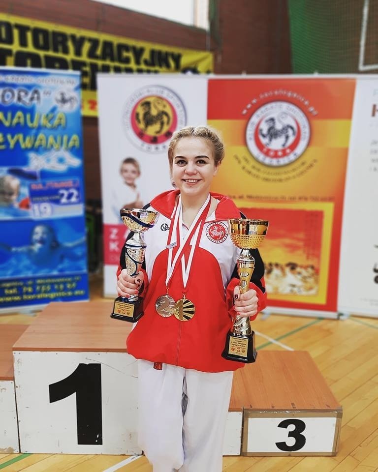 Z bardzo dobrej strony podczas mistrzostw Polski w karate...