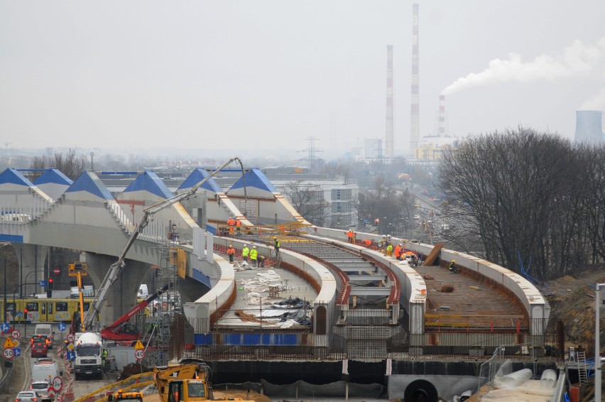 Kraków. Estakady już stoją, czas na kolejny etap [ZDJĘCIA, WIDEO]