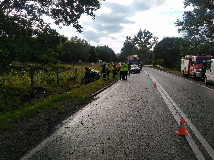 W poniedziałkowe popołudnie na drodze krajowej nr 25...