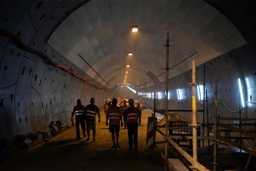 Budowa Tunelu pod Martwą Wisłą (13.08.2015 r.)