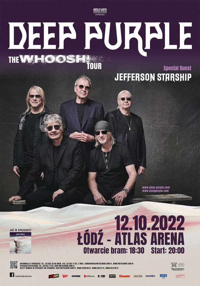 Deep Purple zagra w Polsce koncert w 2022 roku.