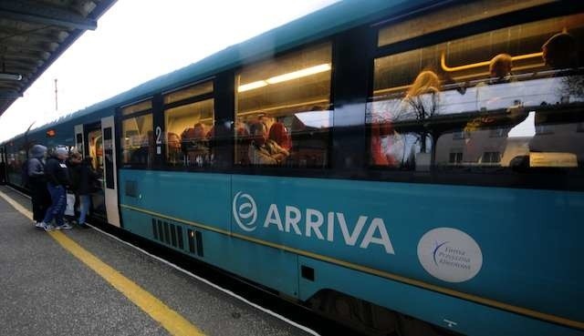 Arriva RP na dworcu Toruń MiastoArriva RP na dworcu Toruń Miasto