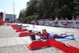 "Biathlon dla każdego" w Białymstoku. Każdy miał okazję przekonać się, że to nie jest łatwa dyscyplina sportu