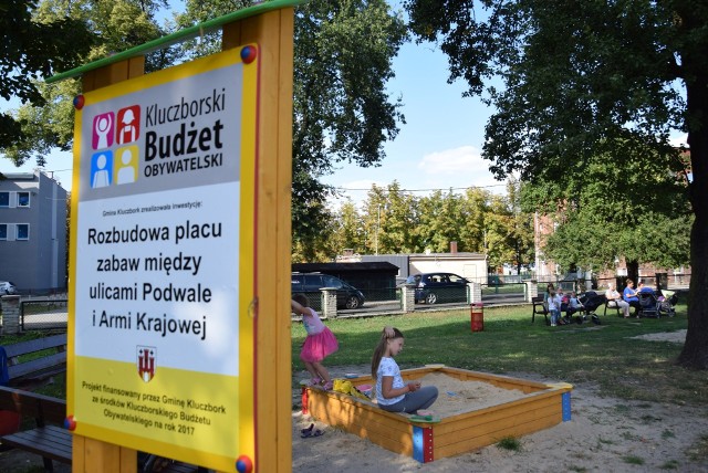 Inwestycje zrealizowane z Kluczborskiego Budżetu Obywatelskiego.