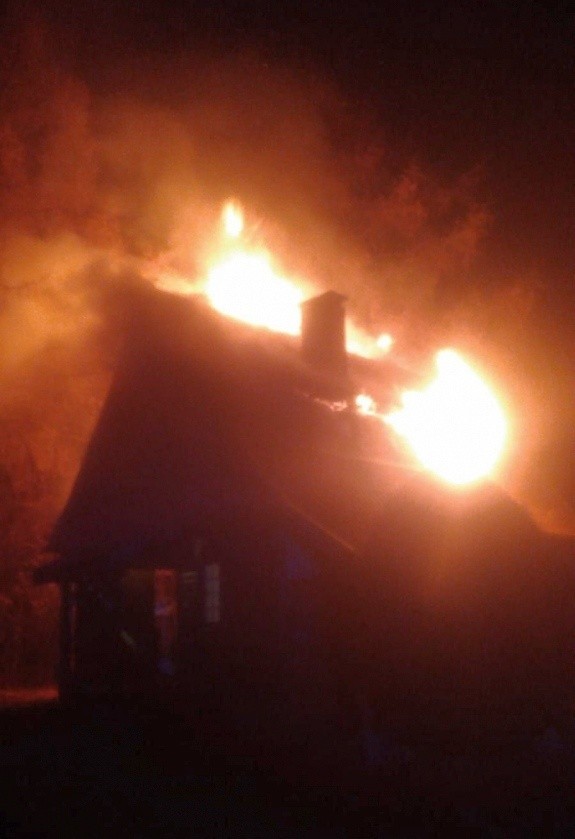 Pożar domu letniskowego w m. Wejsuny (gmina Ruciane-Nida,...