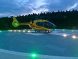 Wypadek na DK1 w Goczałkowicach-Zdroju: kierowca został przetransportowany helikopterem do szpitala 