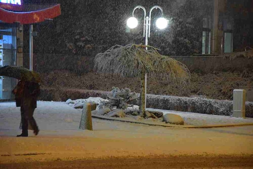 W środowe popołudnie, 17 lutego zima znów dała się we znaki...