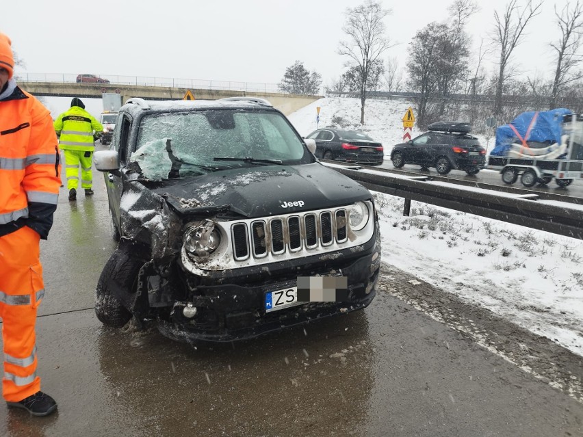 Wypadek na autostradzie A4 pod Wrocławiem