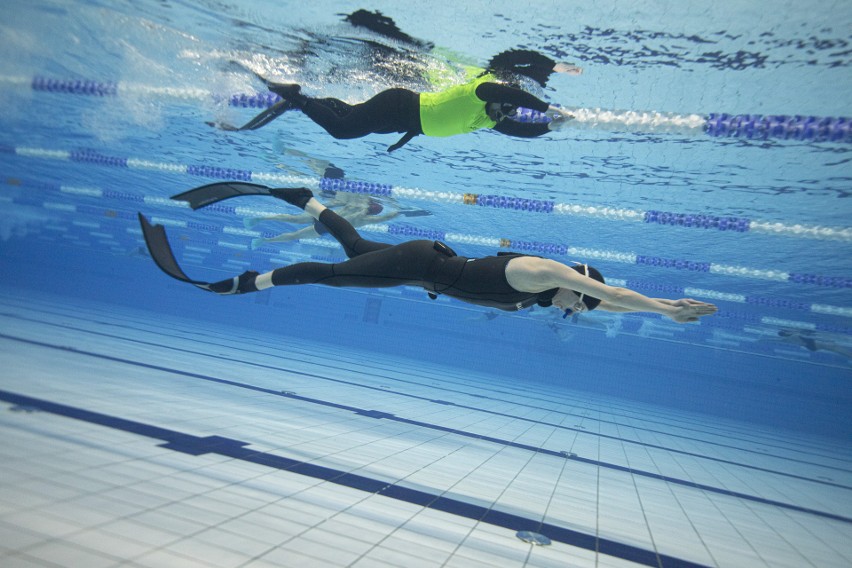 Dwa rekordy świata w Zatoce Sportu - 290 m na jednym oddechu. Zdjęcia
