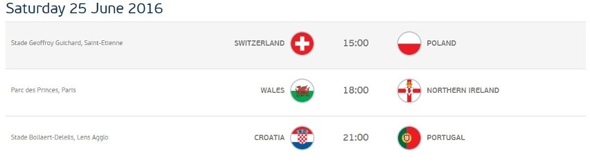 Mecze 1/8 finału Euro 2016 TERMINARZ + TRANSMISJE...