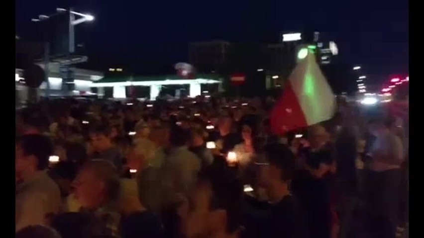 Manifestacja w Katowicach przed Sądem Okręgowym