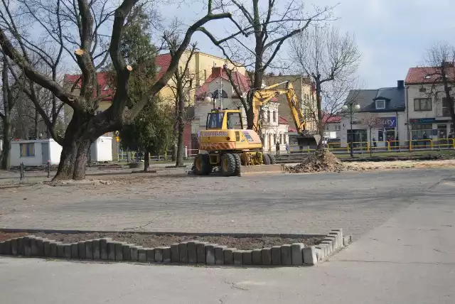 Tak obecnie wygląda włoszczowski Rynek.