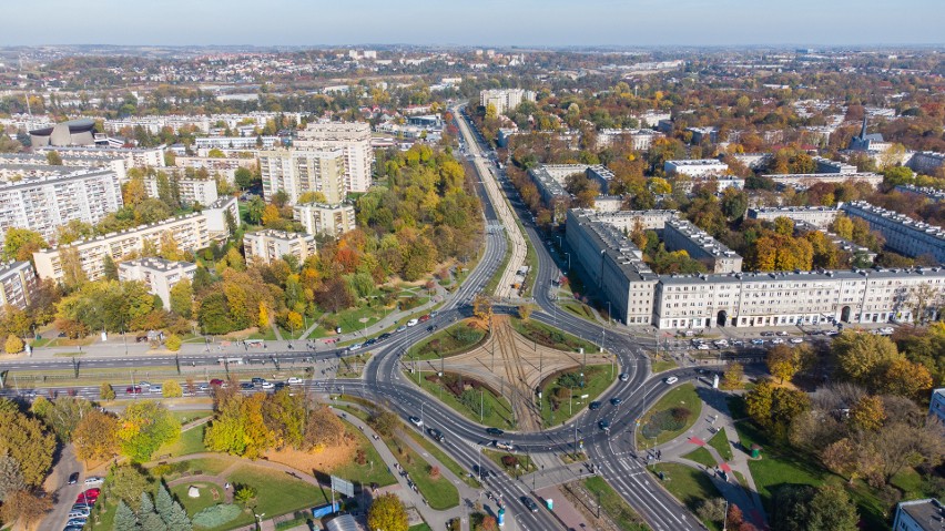 Nowa Huta jesienią